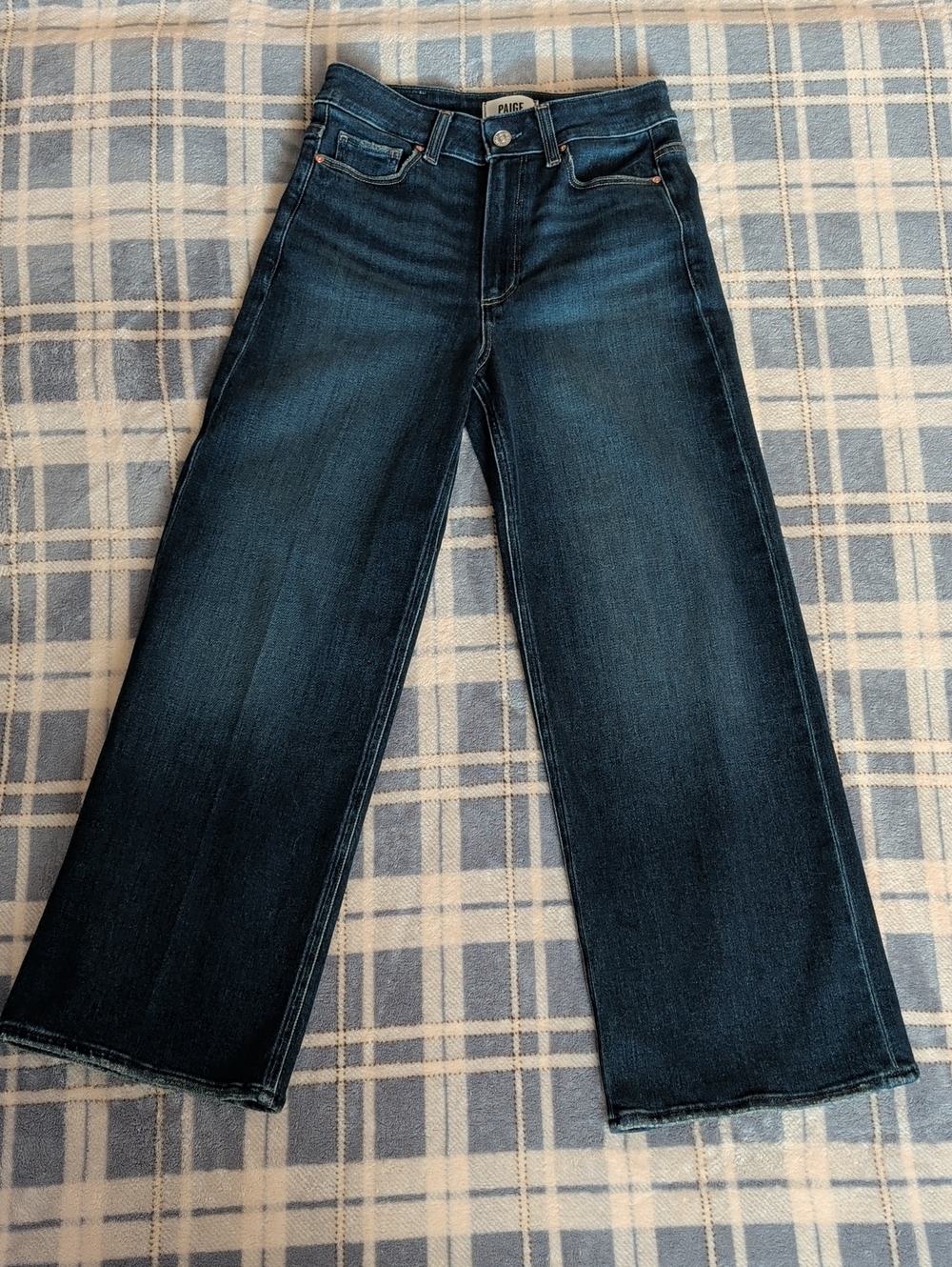 PAIGE Anessa Wide Leg, High Rise,Ankle Jean. Regular 26 - Picture 7 of 16